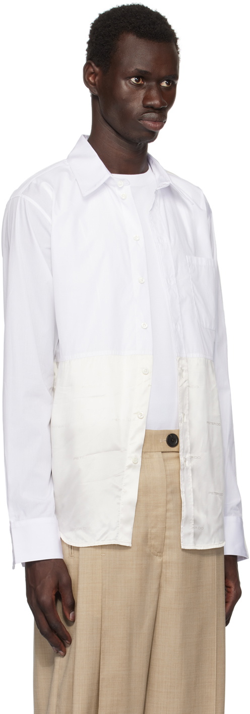 Peter Do White & Off-White Combo Office Shirt