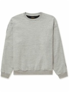 KAPITAL - Patchwork Cotton-Blend Jersey Sweatshirt - Gray