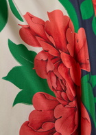 LA Double J Foulard Floral-print Silk top Multicoloured