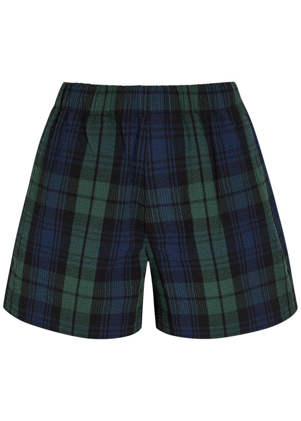 Photo: JW Anderson Plaid Seersucker Shorts Green