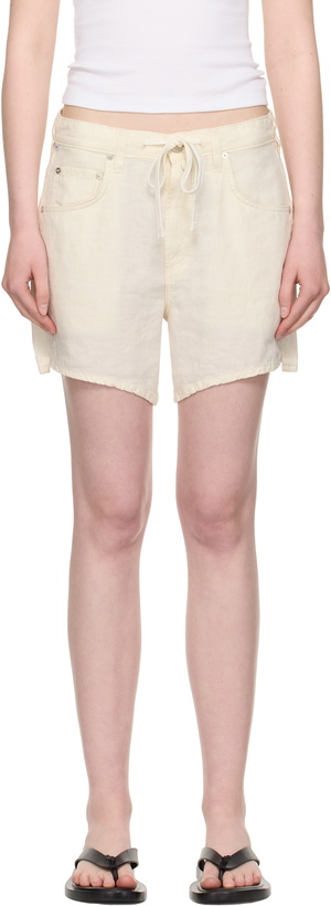 Photo: Citizens of Humanity Beige Brynn Linen Shorts