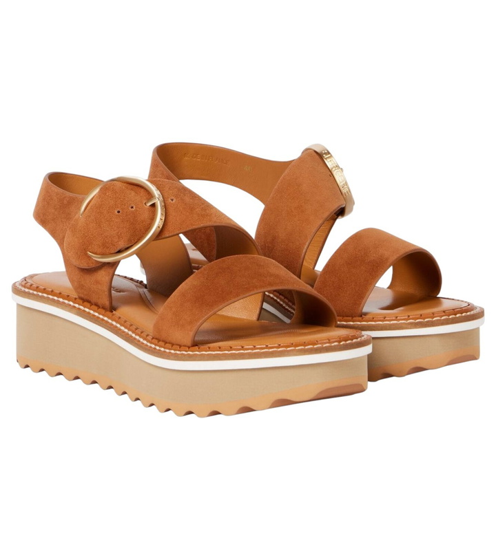 Photo: Clergerie Finley suede platform sandals