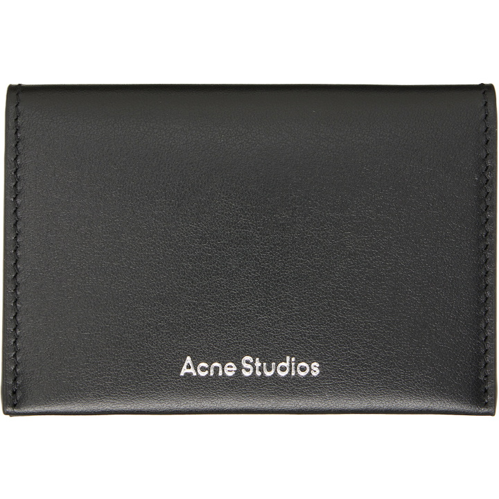 Photo: Acne Studios Black Folded Leather Wallet