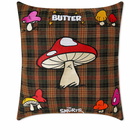 Butter Goods x The Smurfs Lazy Corduroy Pillow in Bone/Plaid