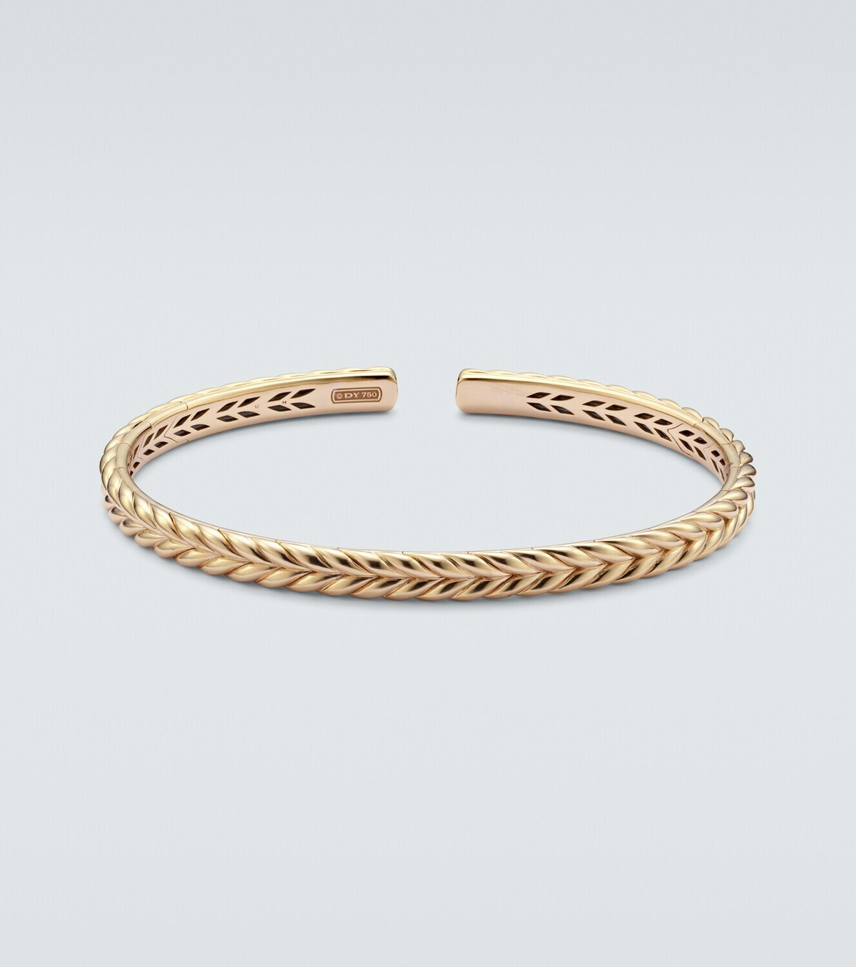 David Yurman Chevron 18kt gold cuff bracelet