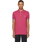 PS by Paul Smith Pink Slim Fit Striped Polo