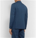 Ermenegildo Zegna - Slim-Fit Wool-Blend Seersucker Suit Jacket - Blue