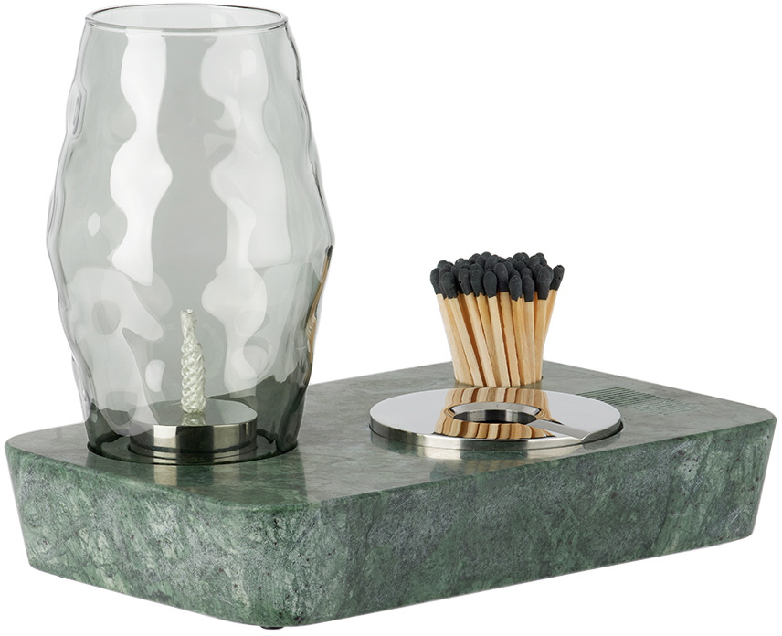 Houseplant Green Oil Lamp & Ashtray Set Houseplant