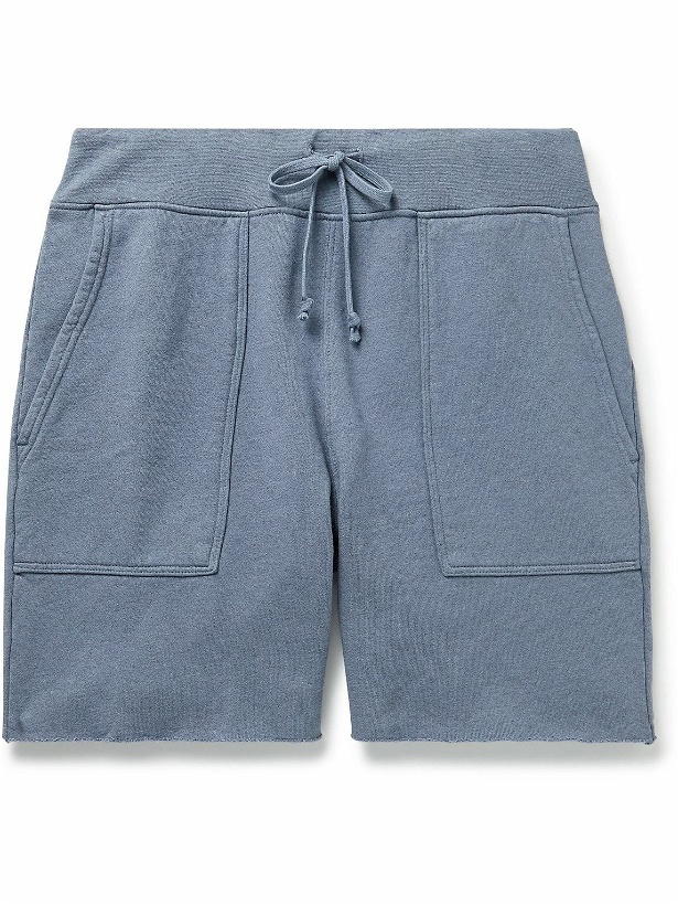 Photo: Save Khaki United - Organic Cotton-Jersey Drawstring Shorts - Blue