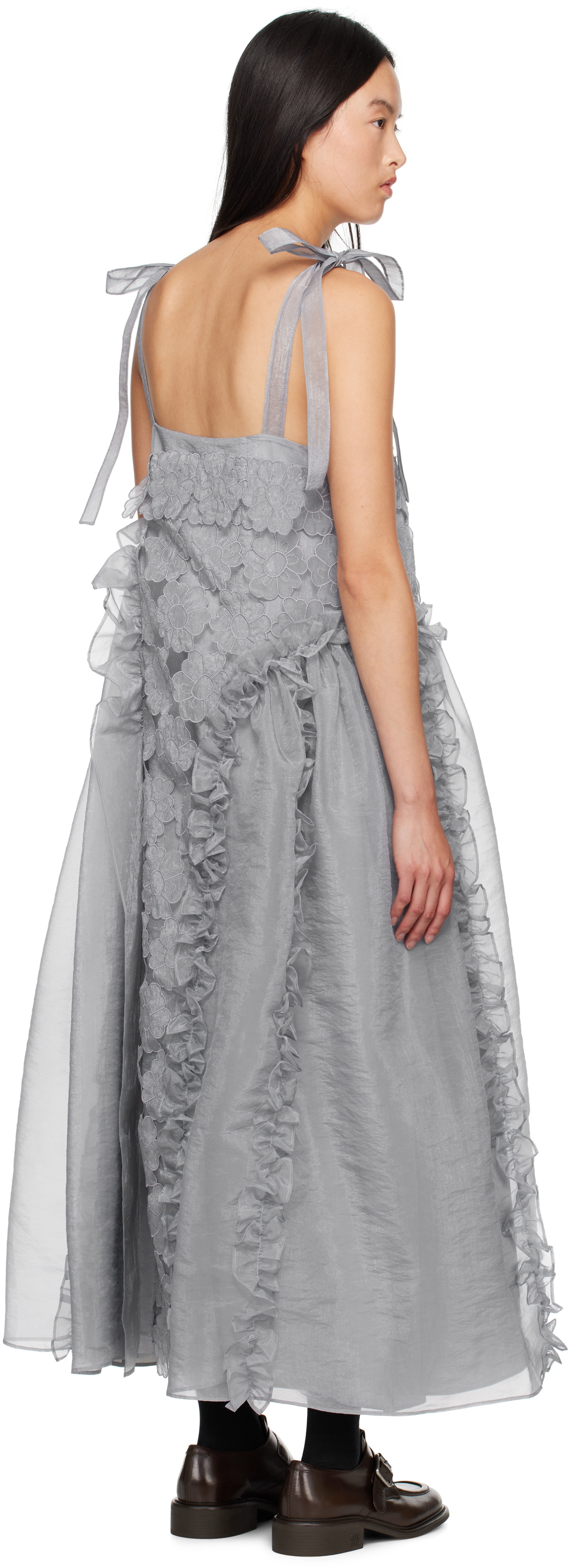 Cecilie Bahnsen Gray Oswald Maxi Dress
