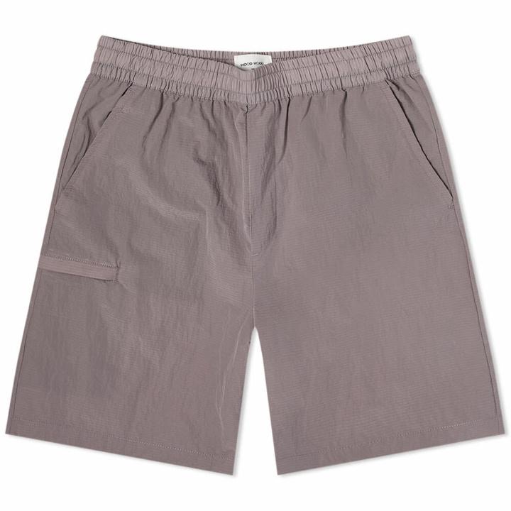 Photo: Wood Wood Men's Ollie Nylon Ripstop Short in Lilac