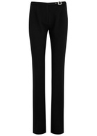 Paris Georgia Sleek Belted Slim-leg Trousers Black