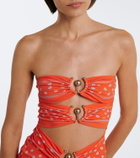 Christopher Esber Orbit bandana cutout minidress