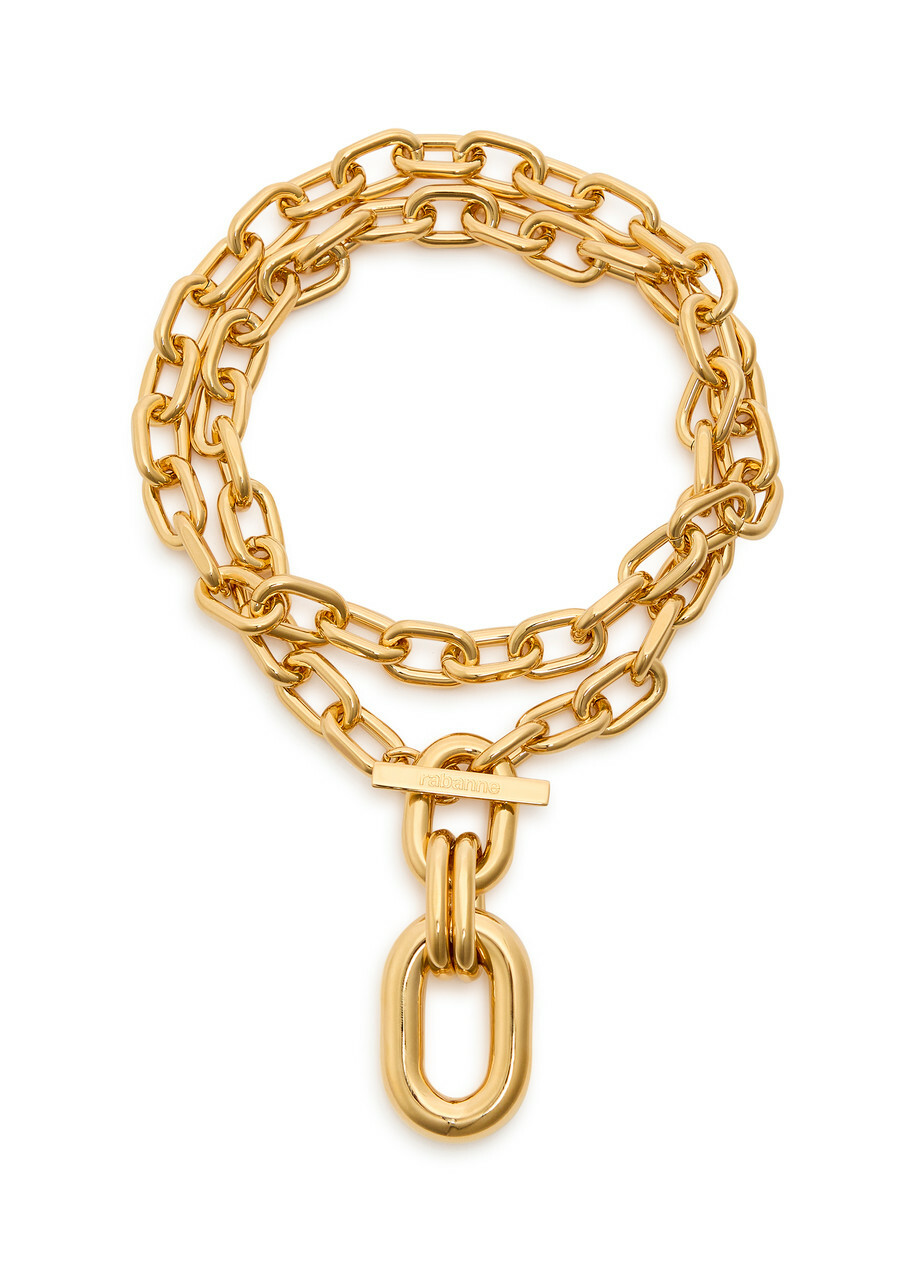 Rabanne Double XL Link Necklace - Gold - One Size Paco Rabanne