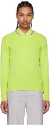 Y/Project Green Cutout Sweater