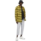 Marcelo Burlon County of Milan Yellow Check Flannel Jacket