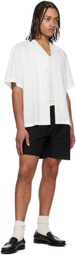COOR Black Contrast-Stitching Active Shorts