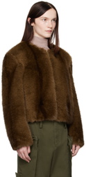 Stand Studio Brown Karly Faux-Fur Jacket