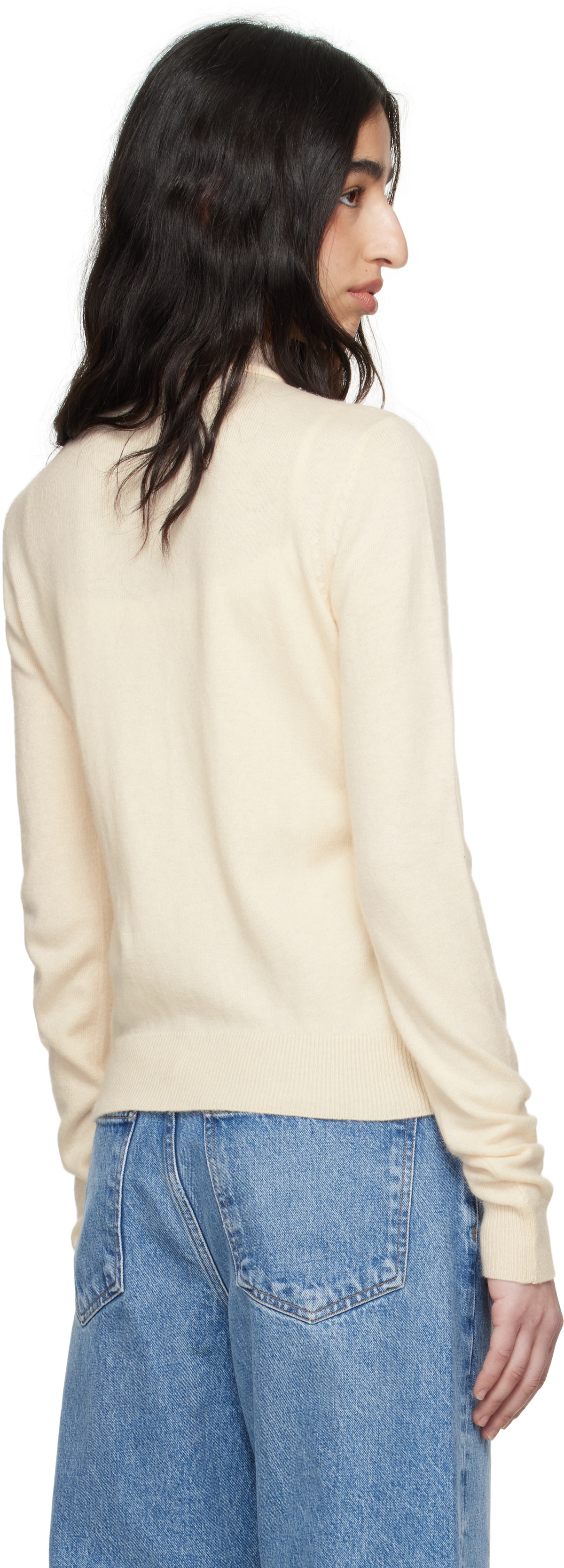 GUIZIO Off-White Delphine Cardigan