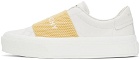 Givenchy White & Yellow City Sport Sneakers