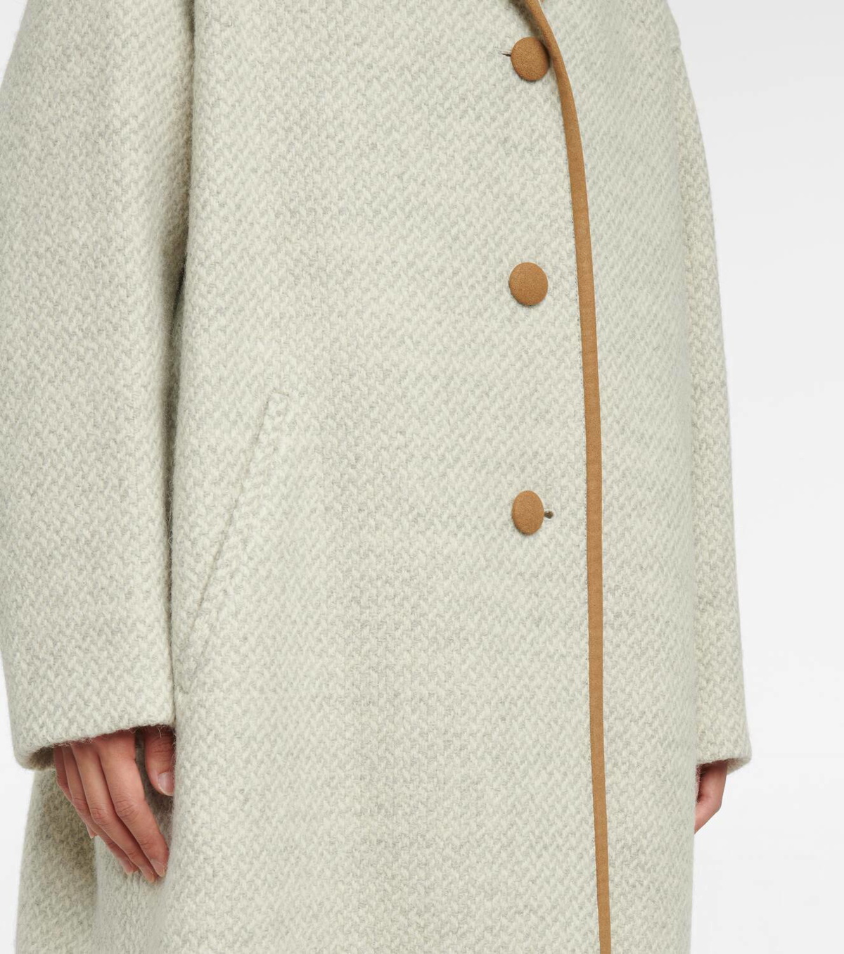 Marant Etoile Jelanyo wool tweed coat
