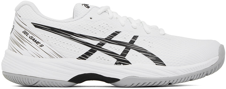 Photo: Asics White Gel-Game 9 Sneakers