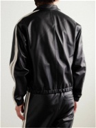 Marni - Striped Nappa Leather Track Jacket - Black