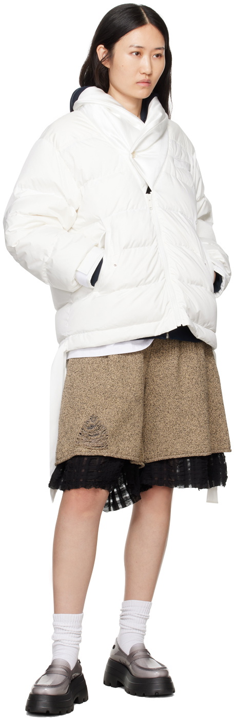UNDERCOVER White Contrast Down Jacket