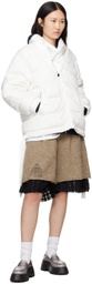 UNDERCOVER White Contrast Down Jacket