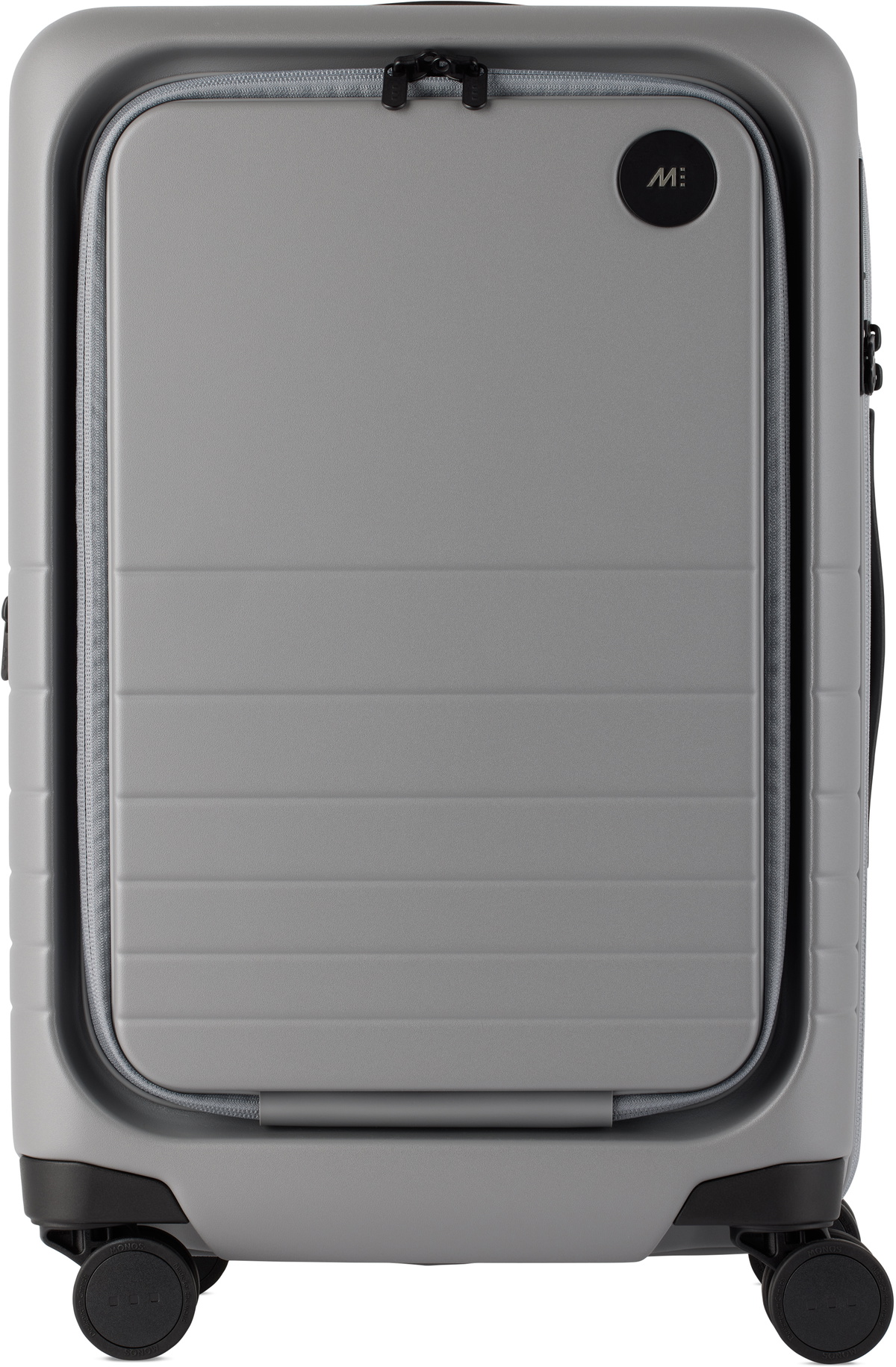 Monos Gray Expandable Carry-On Pro Suitcase