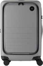 Monos Gray Expandable Carry-On Pro Suitcase