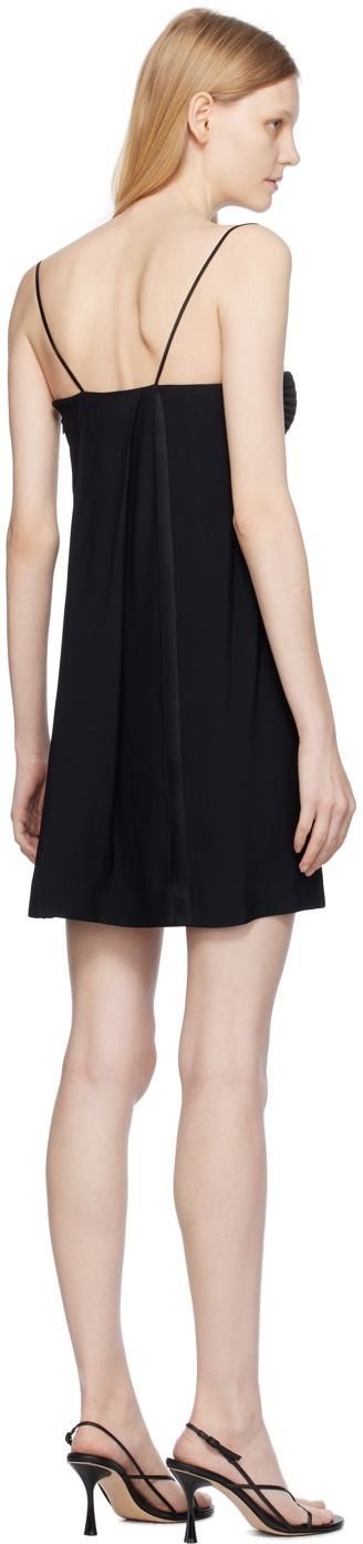 BEVZA Black Seashell Minidress