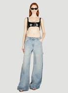 Courrèges - Vinyl Suspenders Bra in Black