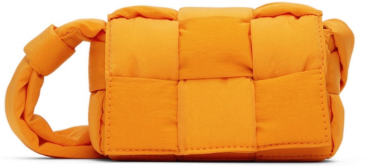Photo: Bottega Veneta Orange Mini Cassette Messenger Bag