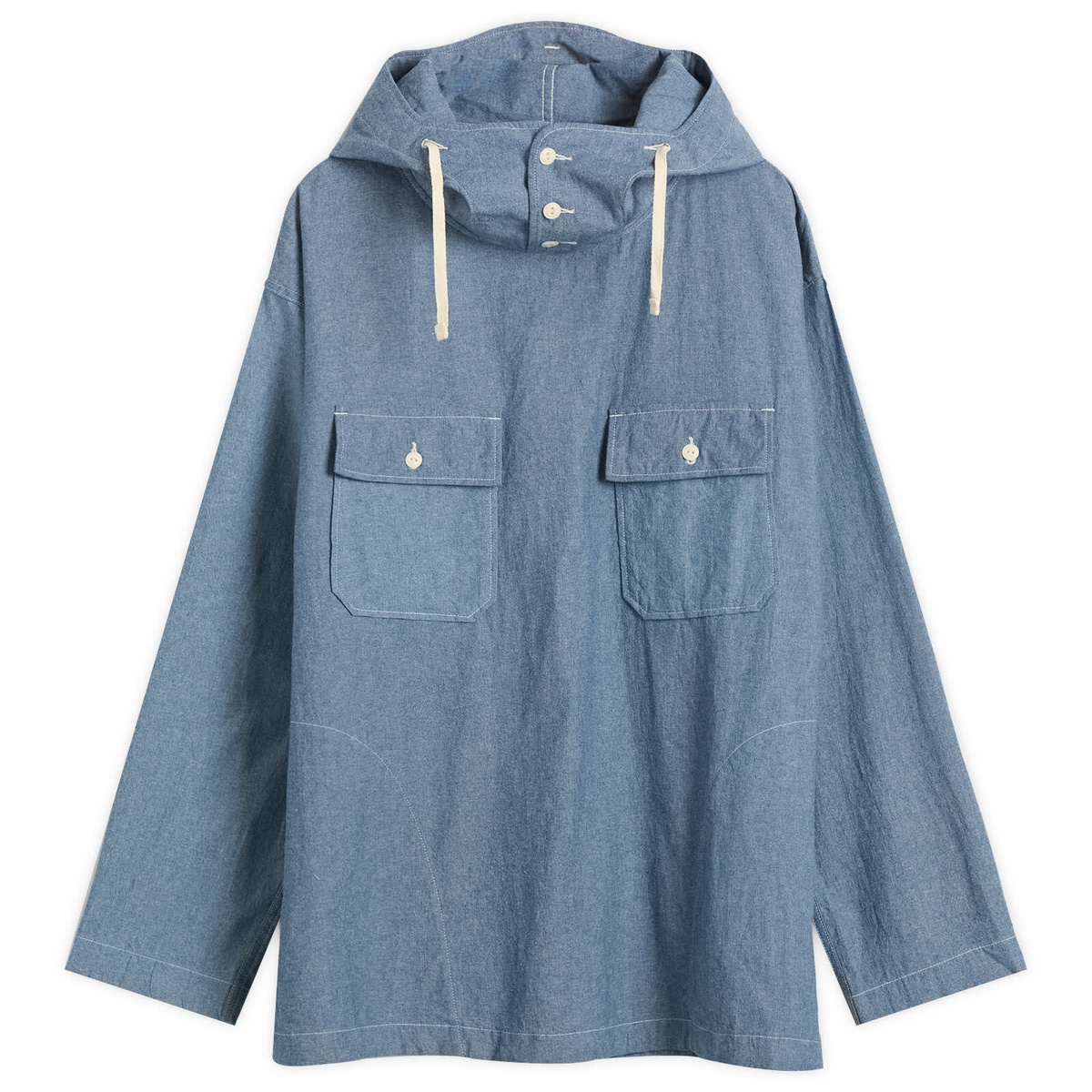 Engineered Garments Navy Cagoule Shirt Engineered Garments