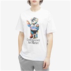 MARKET Men's Art Bear T-Shirt in White