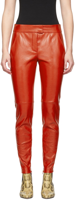 Photo: Givenchy Red Calfskin Pants