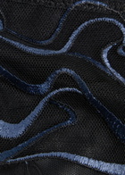Wacoal Mayumi Embroidered Mesh Briefs Navy
