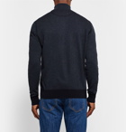 Loro Piana - Roadster Striped Cashmere Half-Zip Sweater - Men - Navy