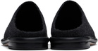 Lauren Manoogian Black Brushed Mules