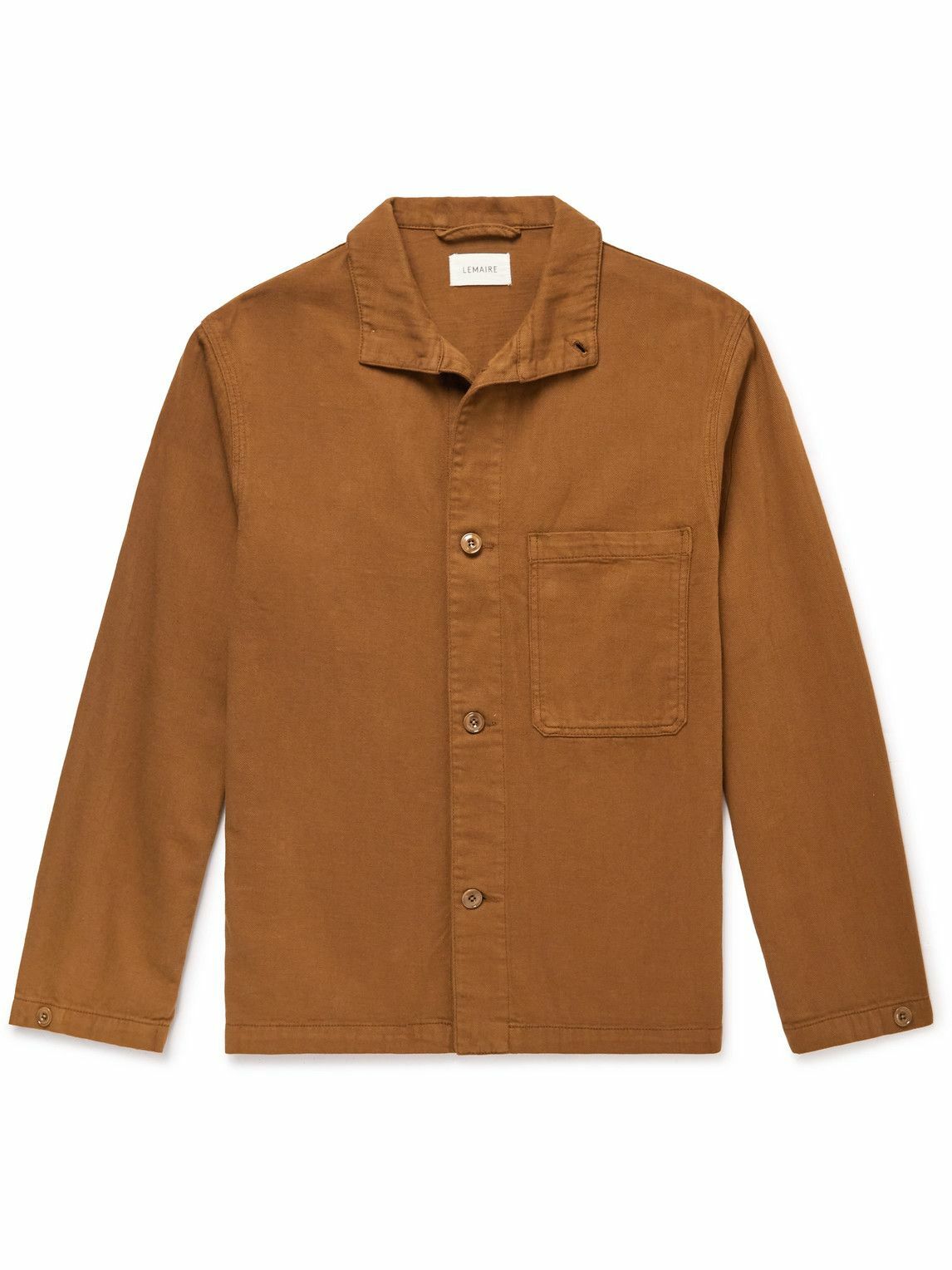 Lemaire - Garment-Dyed Denim Overshirt - Brown Lemaire