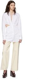 Victoria Beckham White Cotton Shirt