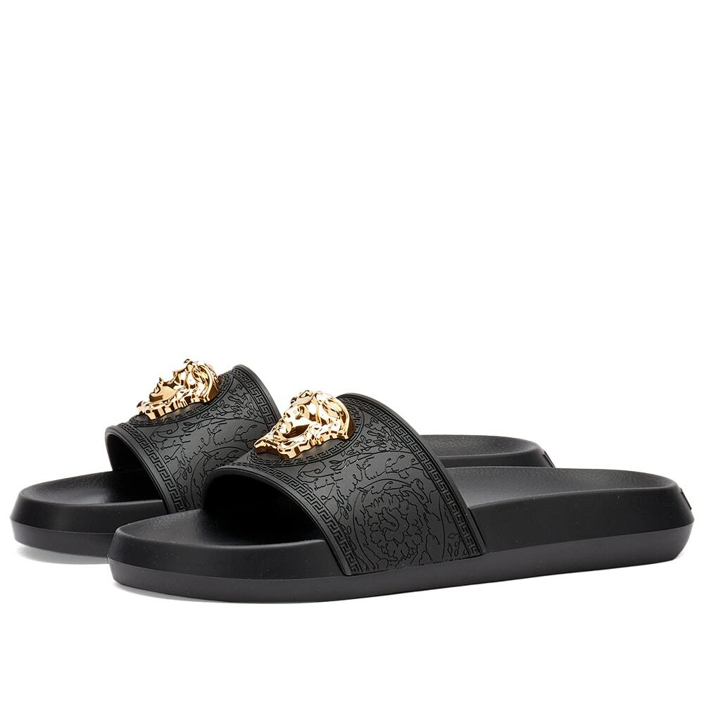 Versace Women's Medusa Head Slide in Black Versace