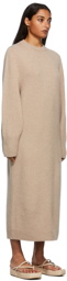 Arch The SSENSE Exclusive Beige Wool & Cashmere Crewneck Dress