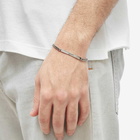 Saint Laurent Men's Baptism Bracelet in Palladium