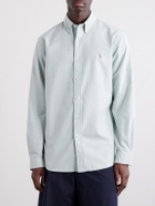 Polo Ralph Lauren - Button-Down Collar Logo-Embroidered Cotton Shirt - Green