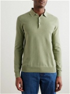 Aspesi - Slim-Fit Garment-Dyed Cotton Polo Shirt - Green
