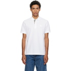 Burberry White Cotton Polo