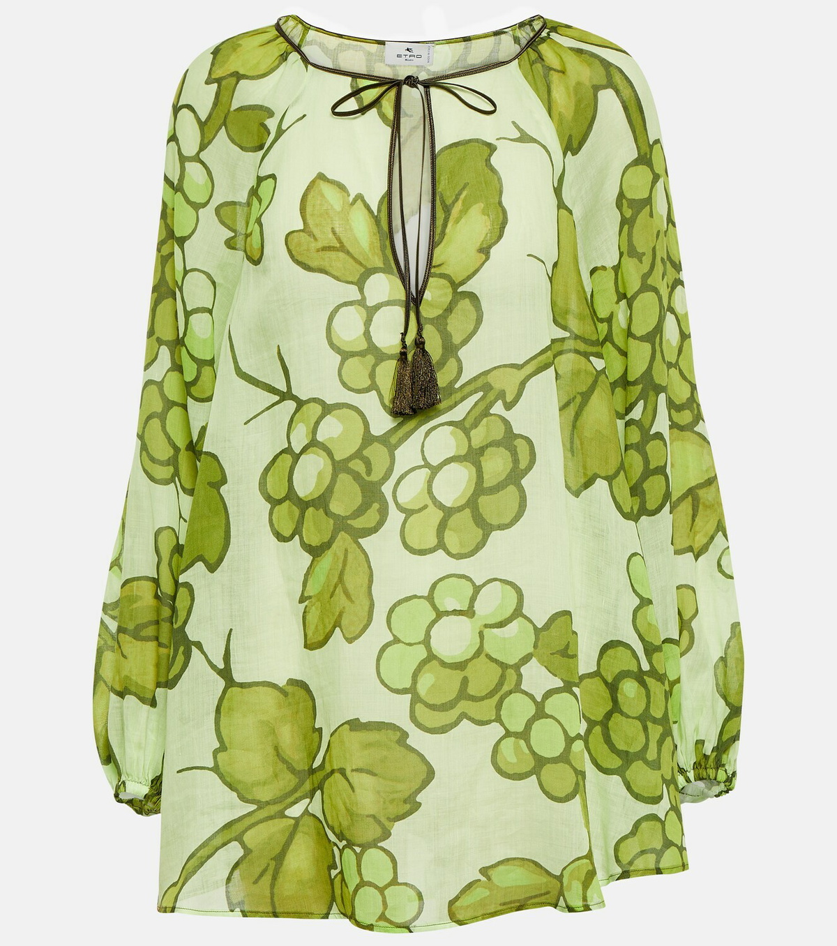 Etro Printed ramie tunic Etro