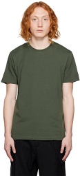 FRAME Green Embroidered T-Shirt